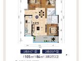 君隆龙禧公馆_3室2厅2卫 建面105平米