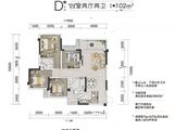 渠县希望城_4室2厅2卫 建面102平米