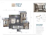 中国铁建登科府_3室2厅2卫 建面96平米