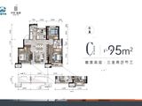 中铁逸都_3室2厅2卫 建面95平米