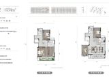 花山印象_4室2厅3卫 建面134平米