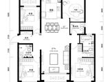 中海寰宇天下天赋_4室2厅2卫 建面158平米