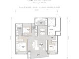 保利天珺_3室2厅2卫 建面141平米