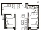 山水文园二期_2室2厅1卫 建面82平米