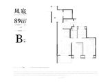 中交凤启虹桥_3室2厅1卫 建面89平米