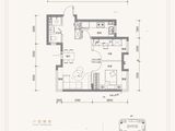 北京城建国誉朝华_2室2厅1卫 建面66平米