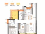 越秀大学星汇锦城_3室2厅2卫 建面84平米