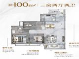 保利时代天珀_3室2厅2卫 建面100平米