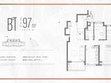 招商时代乐章_3室2厅2卫 建面97平米