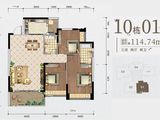 开平中富花园_3室2厅2卫 建面114平米