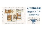 玖珑湾_3室2厅2卫 建面105平米