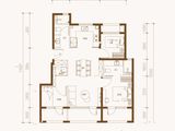 中建壹品花香壹号_3室1厅2卫 建面104平米