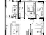 星海城_2室2厅2卫 建面115平米