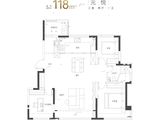 天保意境元启_3室2厅1卫 建面118平米